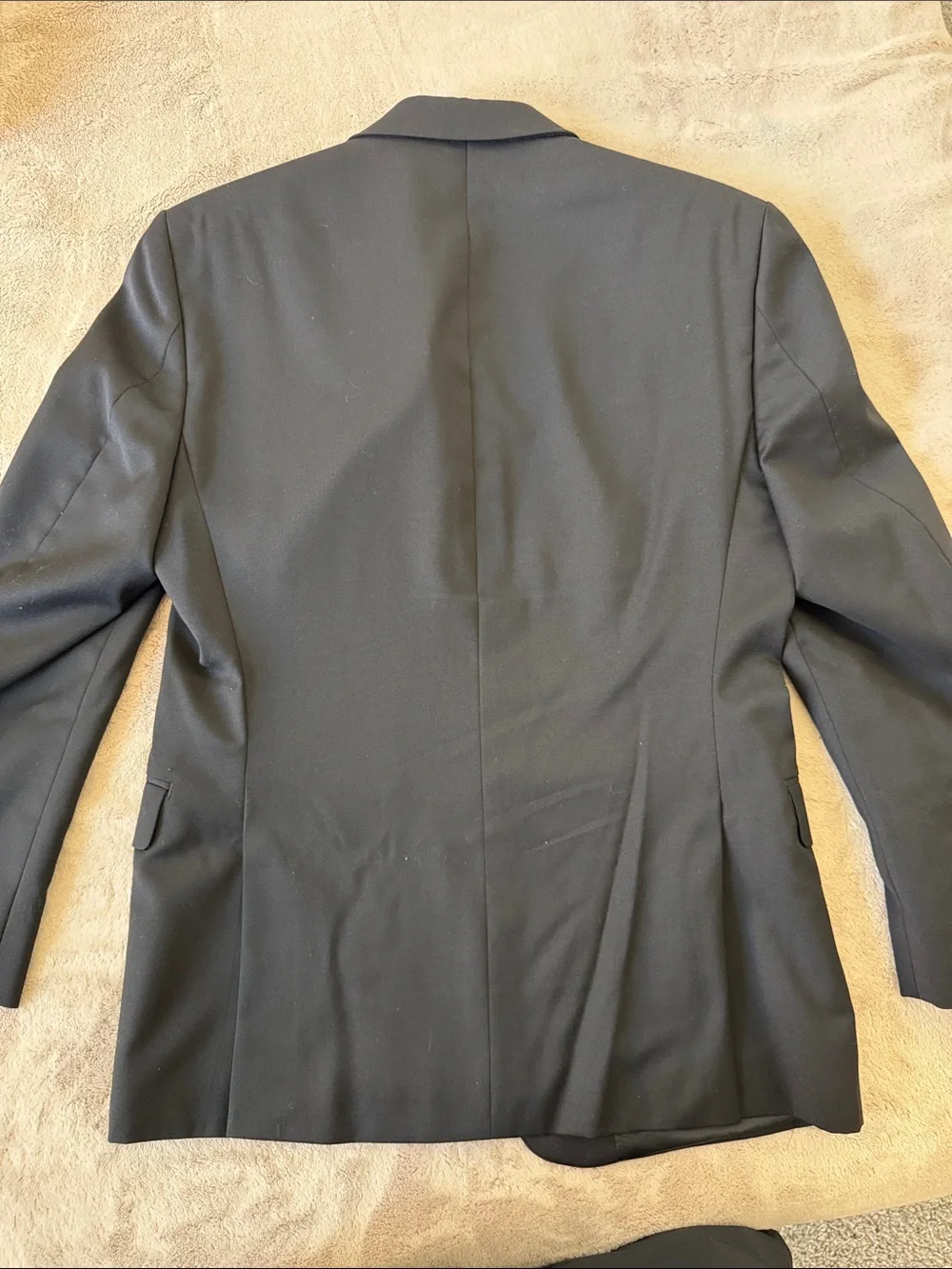 Calvin Klein Black Men's Two-Button Blazer - 36S